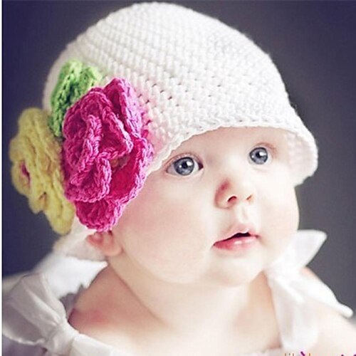Copii de flori Beanie knited croșetat Hat