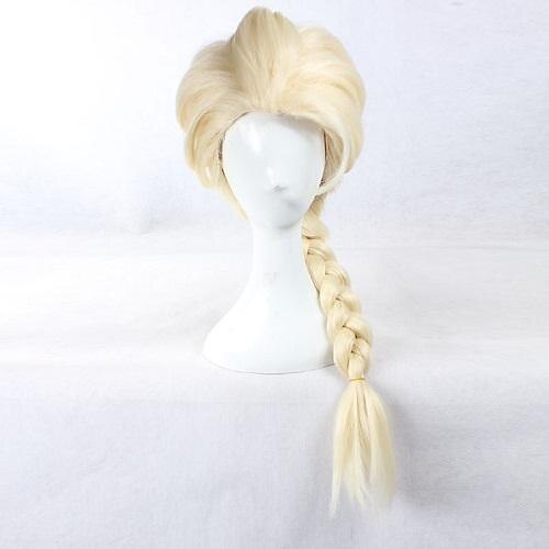 Princess Fairytale Elsa Cosplay Wigs Women's 65CM Heat Resistant Fiber Anime Wig