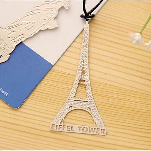 The Eiffel Tower Shaped Places of historic Interest Metal Bookmark