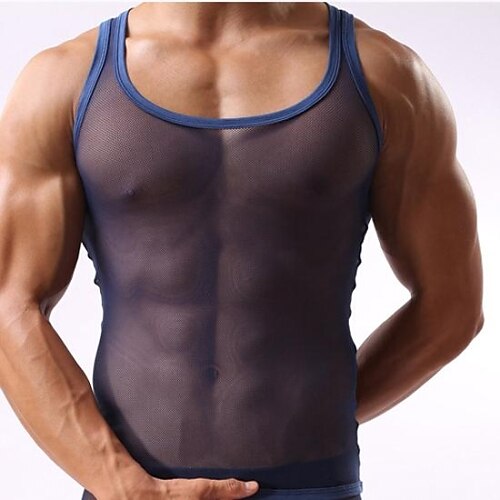 Homme Super sexy Maillot de Corps Couleur Pleine 1box