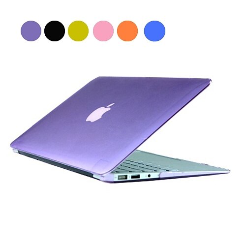 Capa para MacBook Côr Sólida / Transparente Plástico para MacBook Air 13 Polegadas