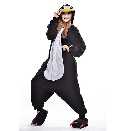 

Adulte Pyjama Kigurumi Manchot Animal Mosaïque Combinaison de Pyjamas Polaire Cosplay Pour Homme et Femme Noël Pyjamas Animale Dessin animé Fête / Célébration Les costumes / Collant / Combinaison