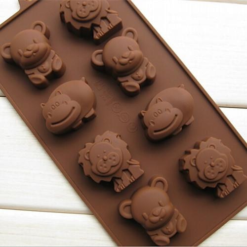 Dyr Sjokolade Pai Kake Silikon Økovennlig GDS 3D Bakeform