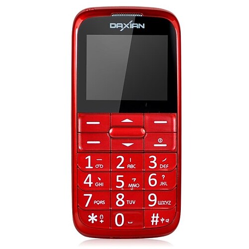 Daxian ® I9500 2.2 "Senior Telefon (Dual SIM, Ultralthin, Nagy billentyűzet, nagy hangszóró, FM rádió, Torch)