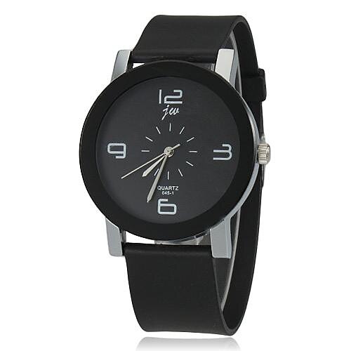 Women's Wrist Watch Quartz Silicone Black Casual Watch Analog Charm Fashion - White Black One Year Battery Life / SSUO LR626