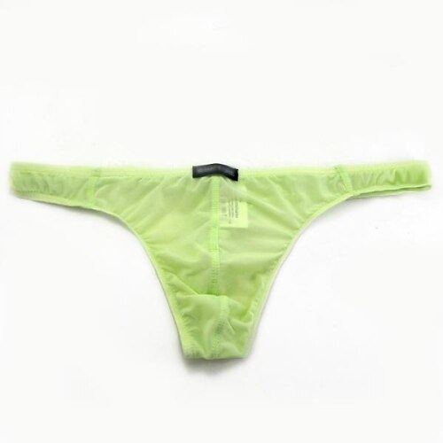 Men's G-string Underwear Underwear Solid Colored Nylon Low Waist Super Sexy White Black Green M L XL