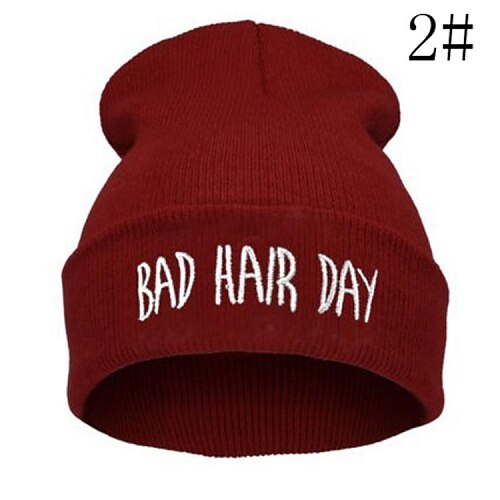 Unisex's Hiphop Bad Hair Day Beanie Hat 