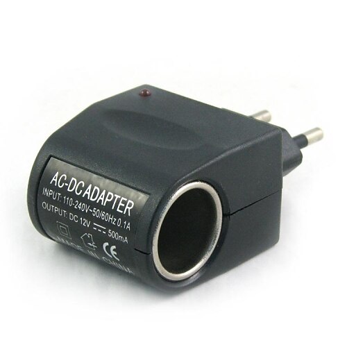 100V-240V AC to 12V DC Power  Lighter(EU Plug) Car Charger