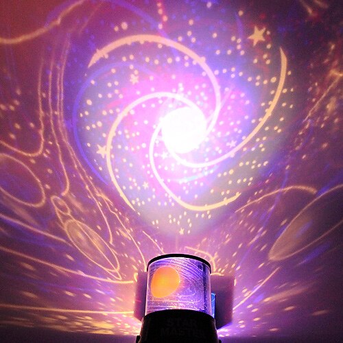 bricolage spirale galaxie ciel étoilé projecteur staycation veilleuse galaxie romantique pour célébrer la fête cadeau créatif