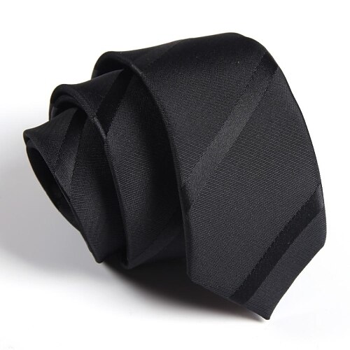 

Men's Neckties Basic / Party / Work Striped Formal Business