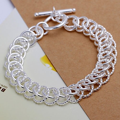 Vivid Women's Centipede Silver Plate Bracelet Classical Feminine Style