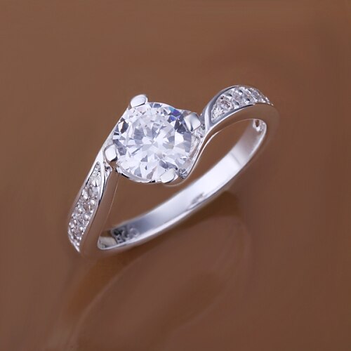 Dámské Prsten - stylové Šperky Stříbrná Pro Svatební Večírek