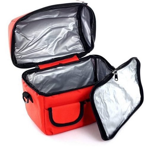 Thermal Insulation Bag Lunch Bag Breast Milk Storage Bag Oxford Cloth Color Random 24*16*21cm