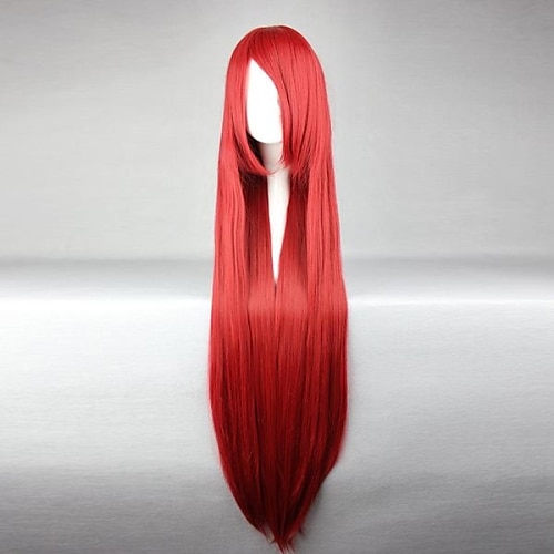 Fairy Tail Elza Scarlet Cosplay Wigs Women's 40 inch Heat Resistant Fiber Anime Wig