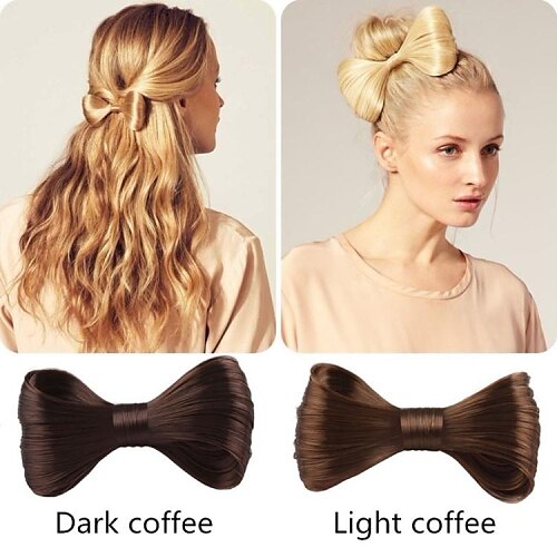 5 Colors Classic BowKnot Clip-in Wig Hair Accessories Europen Style
