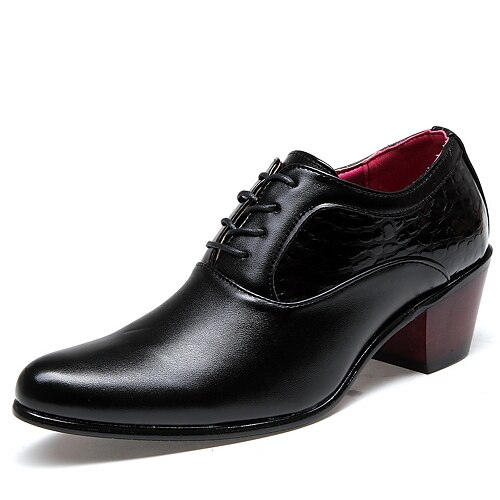 Homens Oxfords Sapatas de novidade Sapatos Confortáveis Casual Escritório e Carreira Couro Sintético Preto Outono Primavera / EU40