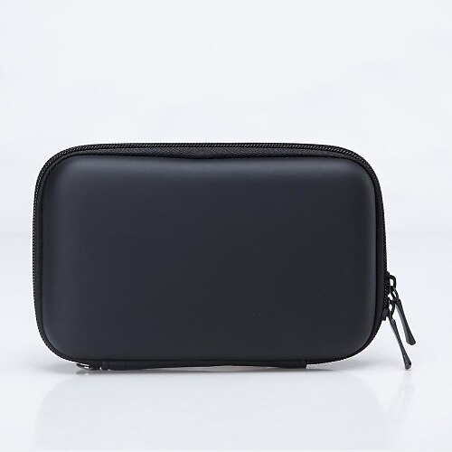 Portable Protective EVA Zipper Case for 2.5" HDD Hard Drive Black 