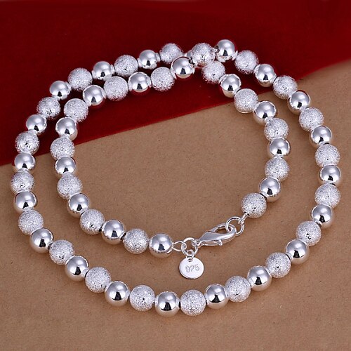 collier de perles en argent vilin femmes classique style féminin