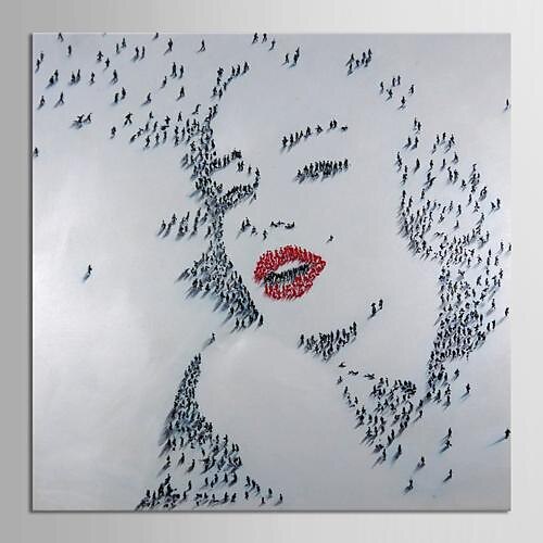 Modern Oil Painting Hand Painted Canvas Art People Marilyn Monroe Art with Stretched Frame Museum Quality Masterpiece