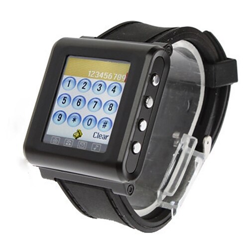 aoke ak812 1.44 '' touchscreen slimme horloge mobiele telefoon met sim-kaart slot + sos
