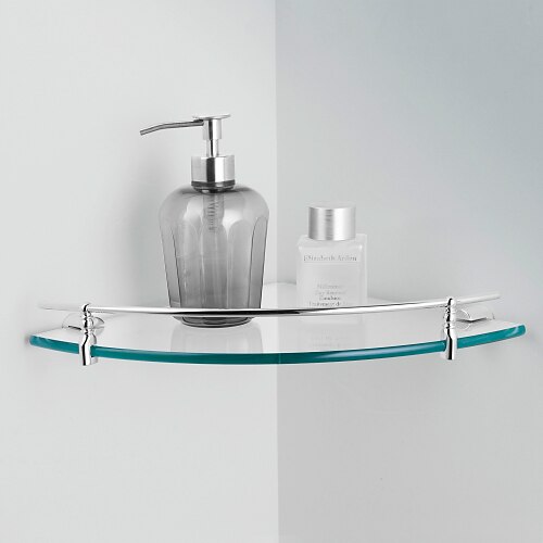 Bathroom Shelf Contemporary Brass 1pc