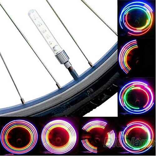 

LED Bike Light Valve Cap Flashing Lights Wheel Lights Mountain Bike MTB Bicycle Cycling Waterproof Portable Cell Batteries Battery Cycling / Bike / IPX-4