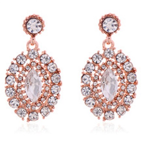 Mengguang Women's Fashion Diamonaded Sparkling Earrings 145