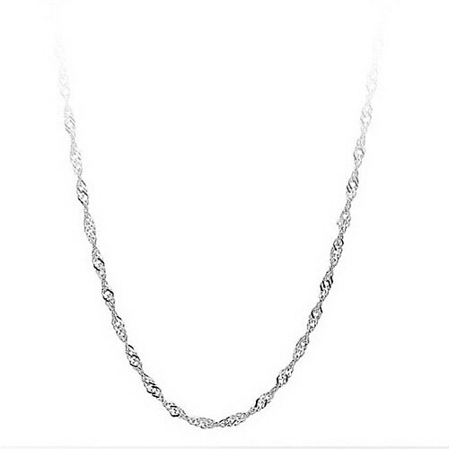 Dinghua Women's All Match Wave Chain Necklace