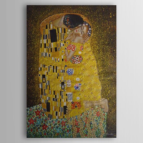 Oil Painting Hand Painted Vertical Famous Classic Modern Traditional Stretched Canvas