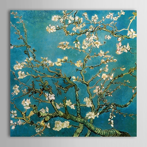 Hang-geschilderd olieverfschilderij Handgeschilderde Vierkant Beroemd Modern Traditioneel Europese Stijl Inclusief Inner Frame / Van Gogh / Kangas