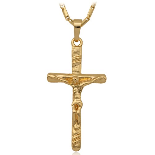 18k oro placcato platino reale jesus regalo collana pendente croce per le donne gli uomini di alta qualità