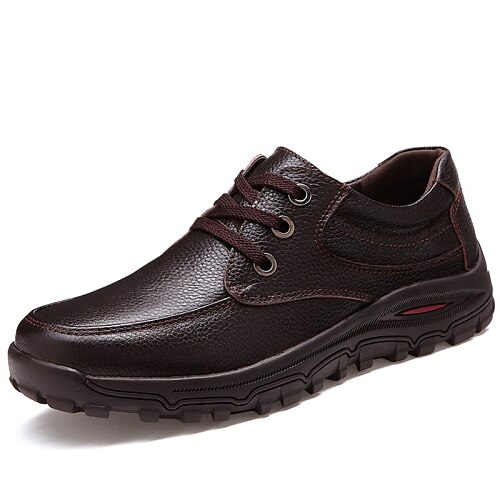 Homme Chaussures en cuir Cuir Printemps / Eté / Automne Confort / Semelles Légères Noir / Marron