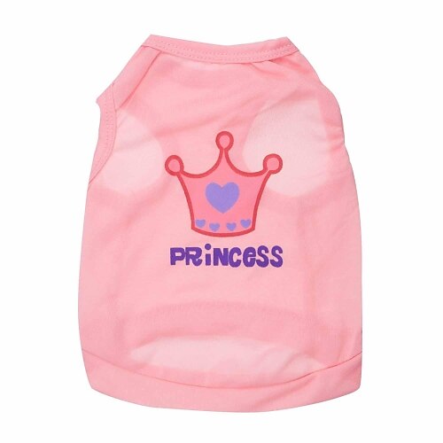 

Cat Dog Shirt / T-Shirt Puppy Clothes Tiaras Crowns Dog Clothes Puppy Clothes Dog Outfits Pink Rose Costume for Girl and Boy Dog Terylene XS S M L