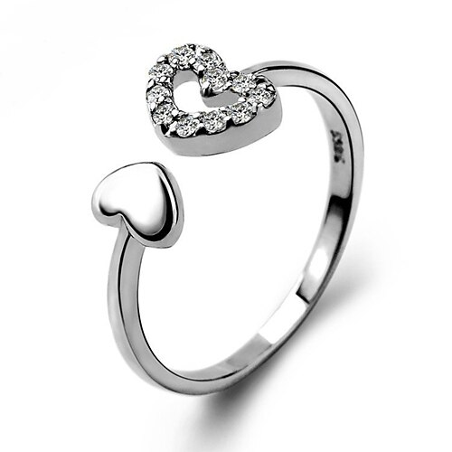 Pure Women's 925 Silver-Plated High Quality Handwork Elegant Ring
