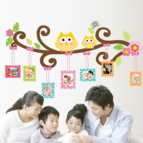 Wall Stickers Wall Decals, Lovely Owls PVC Wall Stickers
