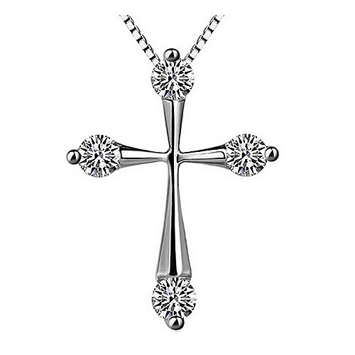 Pure Women's 925 Silver-Plated High Quality Handwork Elegant Pendant Include Necklace