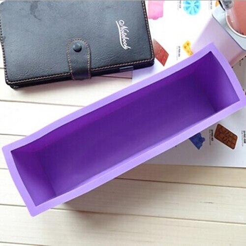 Rectangle Shape Cake Mold Ice Jelly Chocolate Mold,Silicone 26×7×7.7 CM(10.2×2.8×3 INCH)