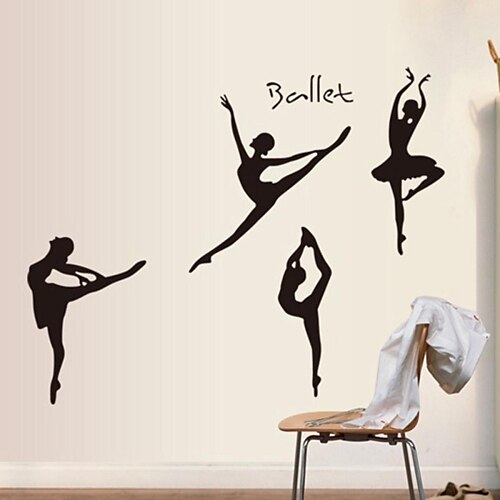 Wall Stickers Wall Decals Ballet Girl  Decorative Sticker
