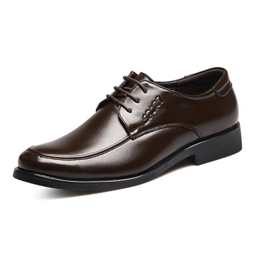 Sapatos Masculinos Oxfords Preto / Marrom Couro Escritório & Trabalho / Casual