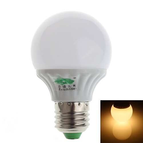 E26/E27 Lampadine globo LED G60 10 SMD 2835 280-300 lm Bianco caldo 3000-3500 K Decorativo AC 100-240 V