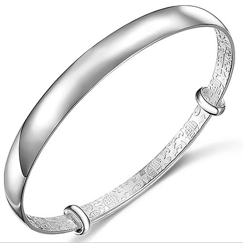 Aimei Women's 925 Silver Fashion Simple Bracelet
