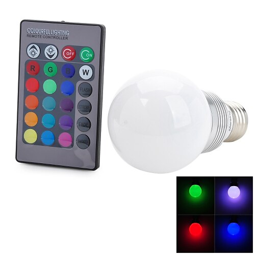 Lampadine globo LED 100-200 lm E26 / E27 1 Perline LED COB Controllo a distanza 100-240 V / CE / # / # / RoHs