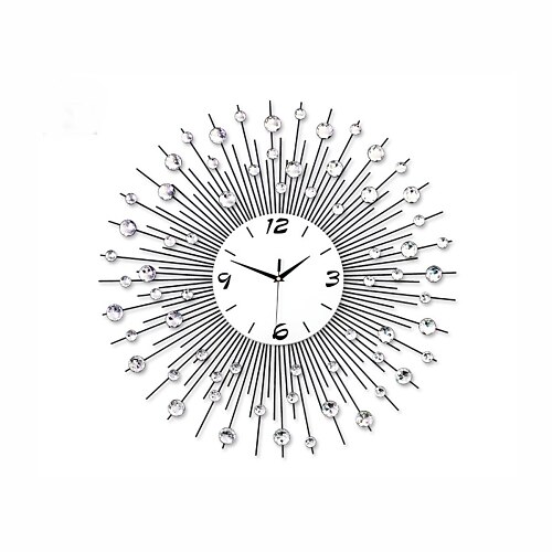 moderní styl kovové ztlumené nástěnné hodiny bez baterií čerstvý styl (60cm)