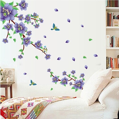 Botanisk Romantik Veggklistremerker Fly vægklistermærker Dekorative Mur Klistermærker Materiale Kan Omposisjoneres Hjem Dekor