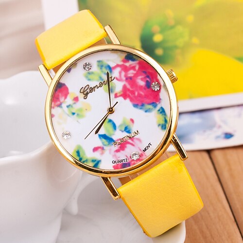 Wanbao Women's Fashion Flower Bracelet Watch