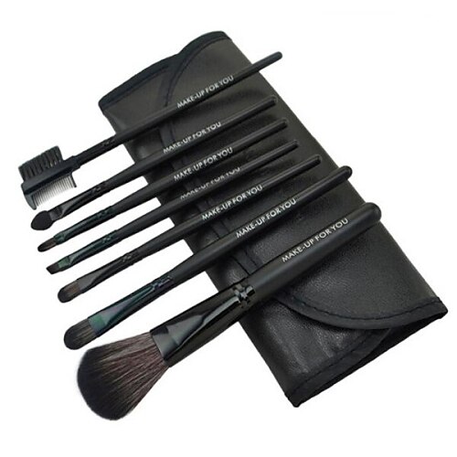 Fation Makeup Brush Sets with 7Pcs Brushs and Black Bag