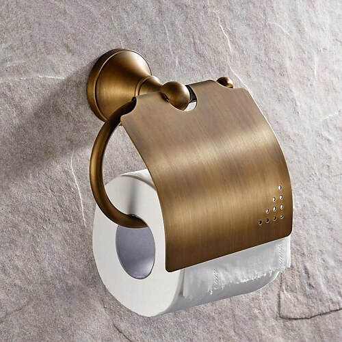 Toilet Paper Holders Antique Brass 1 pc - Hotel bath