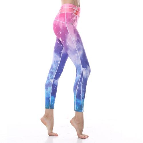 Yokaland Women's Yoga Pants Sports Novelty Spandex Lycra Pants / Trousers Tights Leggings Zumba Running Fitness Activewear Breathable Reduces Chafing Four-way Stretch Sweat-wicking Zoned Compression