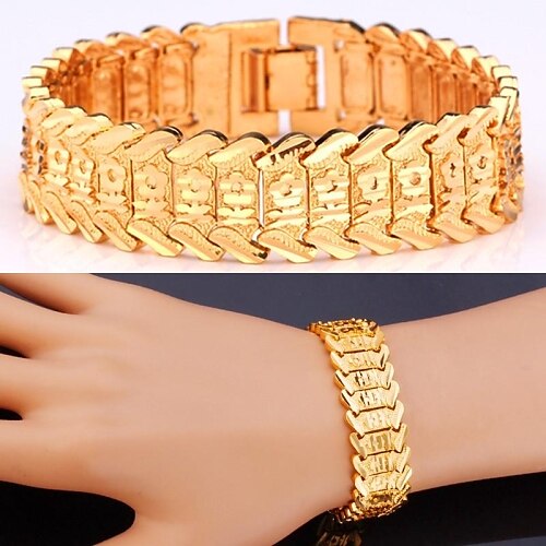 fancy flores quente pulseira de platina 18k ouro verdadeiro cadeia banhado robusto pulseira para as mulheres de alta qualidade