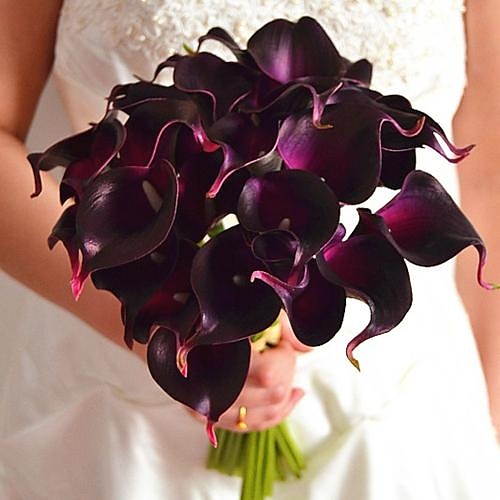 New More Colors Real Touch Mini Calla Lily Bouquet Flowers 9 Pieces/Lot for Weddind and Party Decoration